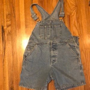 Vintage gap short overalls